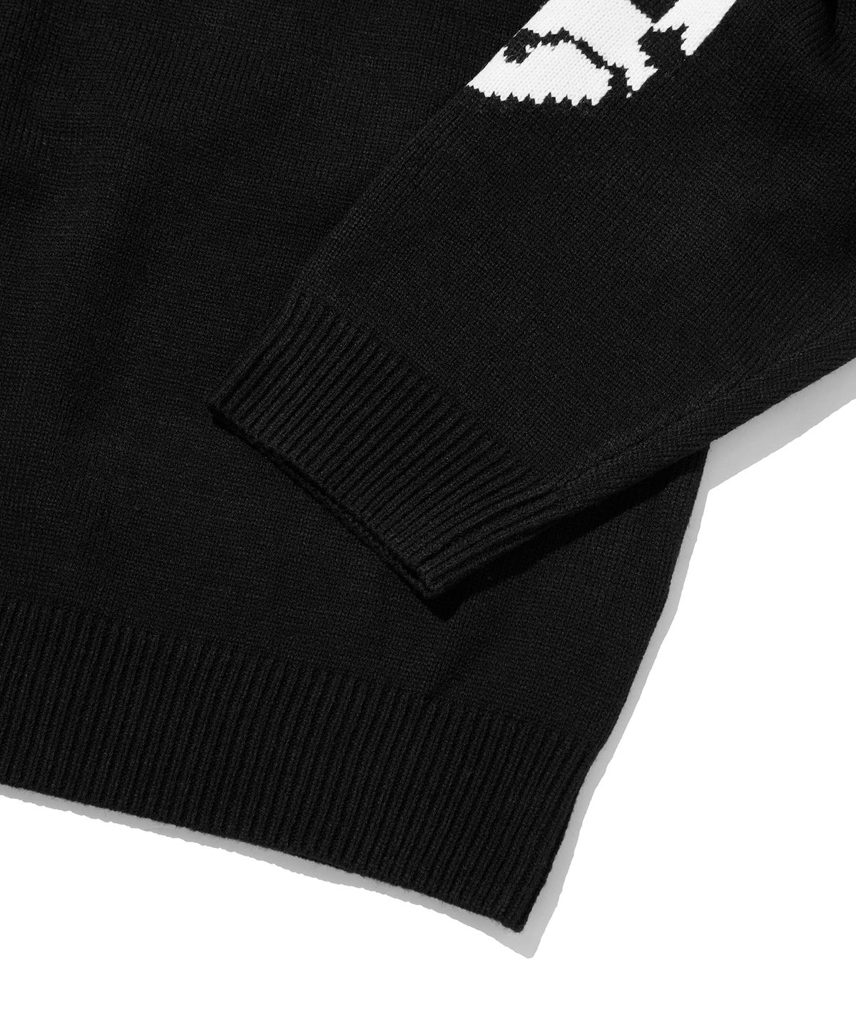 스웨이드(SUADE) ELBOW SKULL KNIT [BLACK]