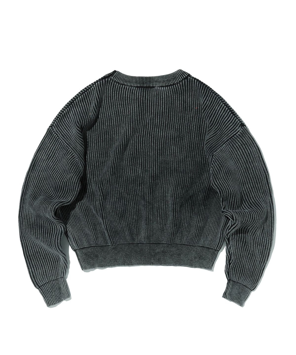스웨이드(SUADE) WASHED KNIT [BLACK]