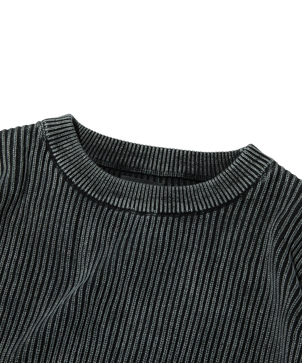 스웨이드(SUADE) WASHED KNIT [BLACK]
