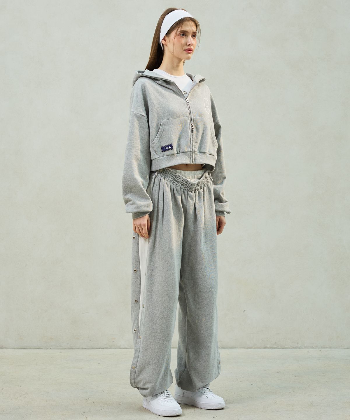 아리킴(ARIKIM) PITA SNAP OFF SWEAT PANTS / MELANGE