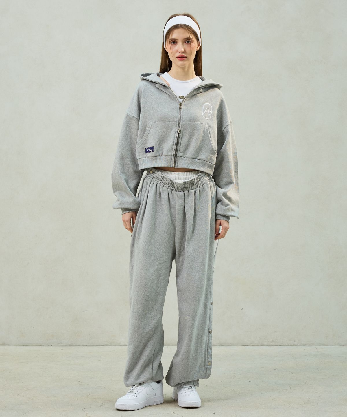 아리킴(ARIKIM) PITA SNAP OFF SWEAT PANTS / MELANGE
