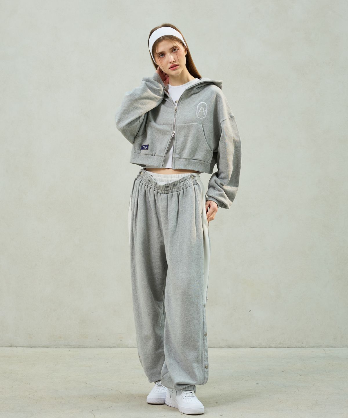 아리킴(ARIKIM) PITA SNAP OFF SWEAT PANTS / MELANGE