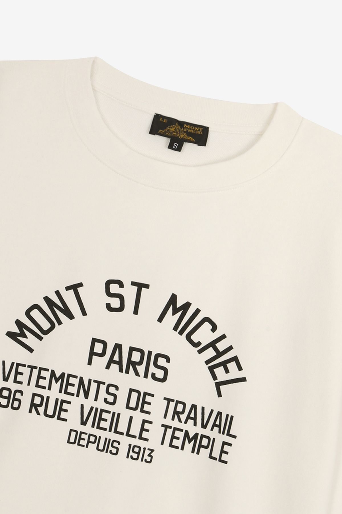 르몽생미셸(LE MONT ST MICHEL) Unisex Sweatshirt_White