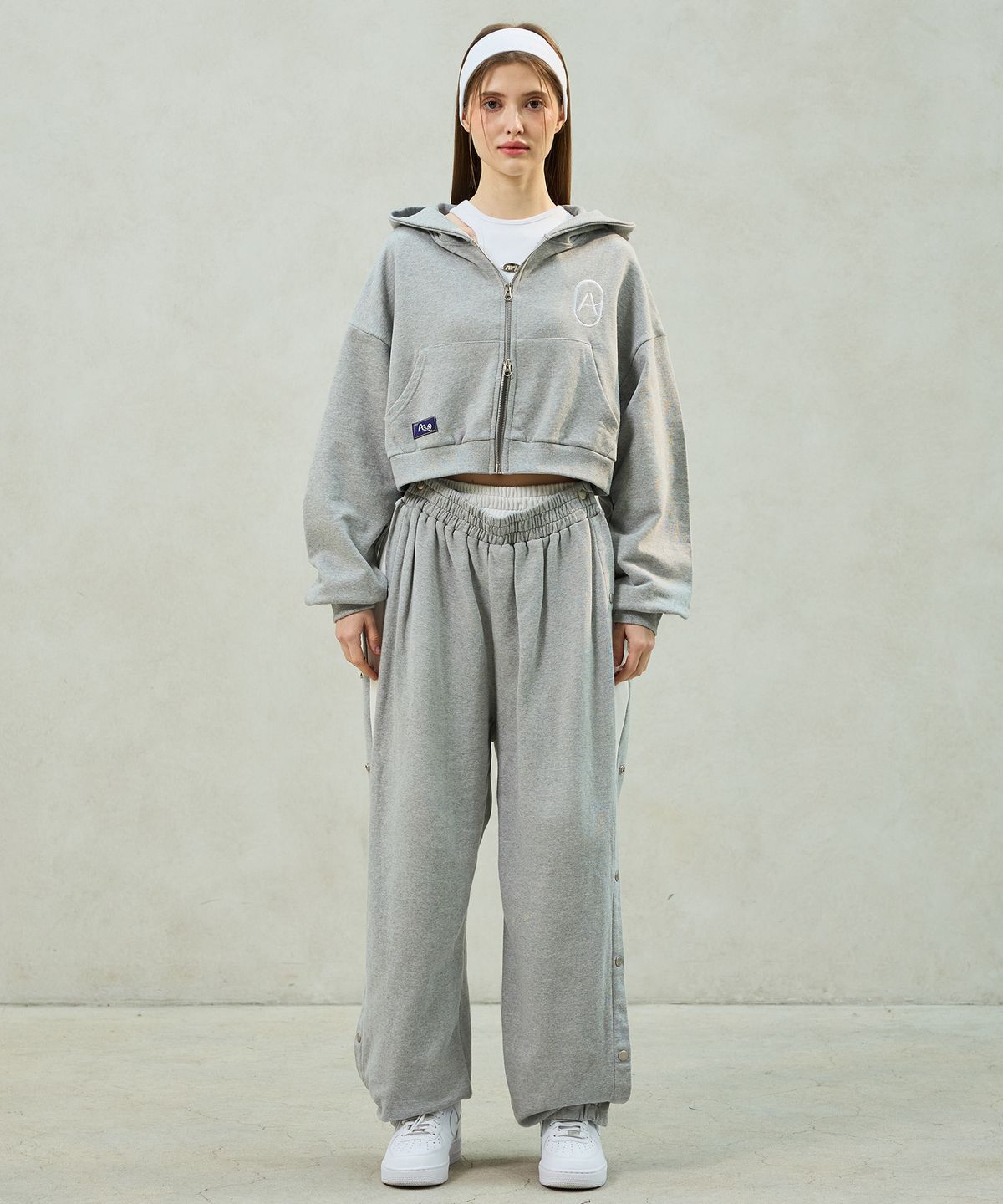 아리킴(ARIKIM) PITA HOOD ZIP-UP / MELANGE