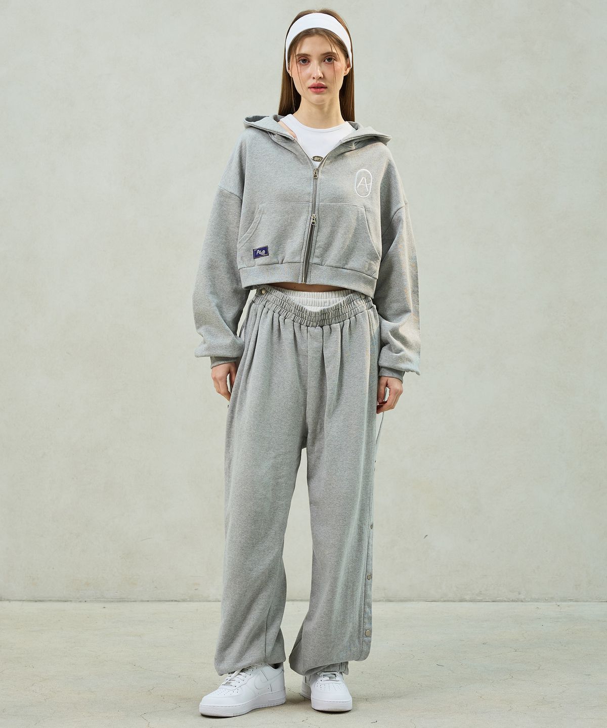 아리킴(ARIKIM) PITA HOOD ZIP-UP / MELANGE