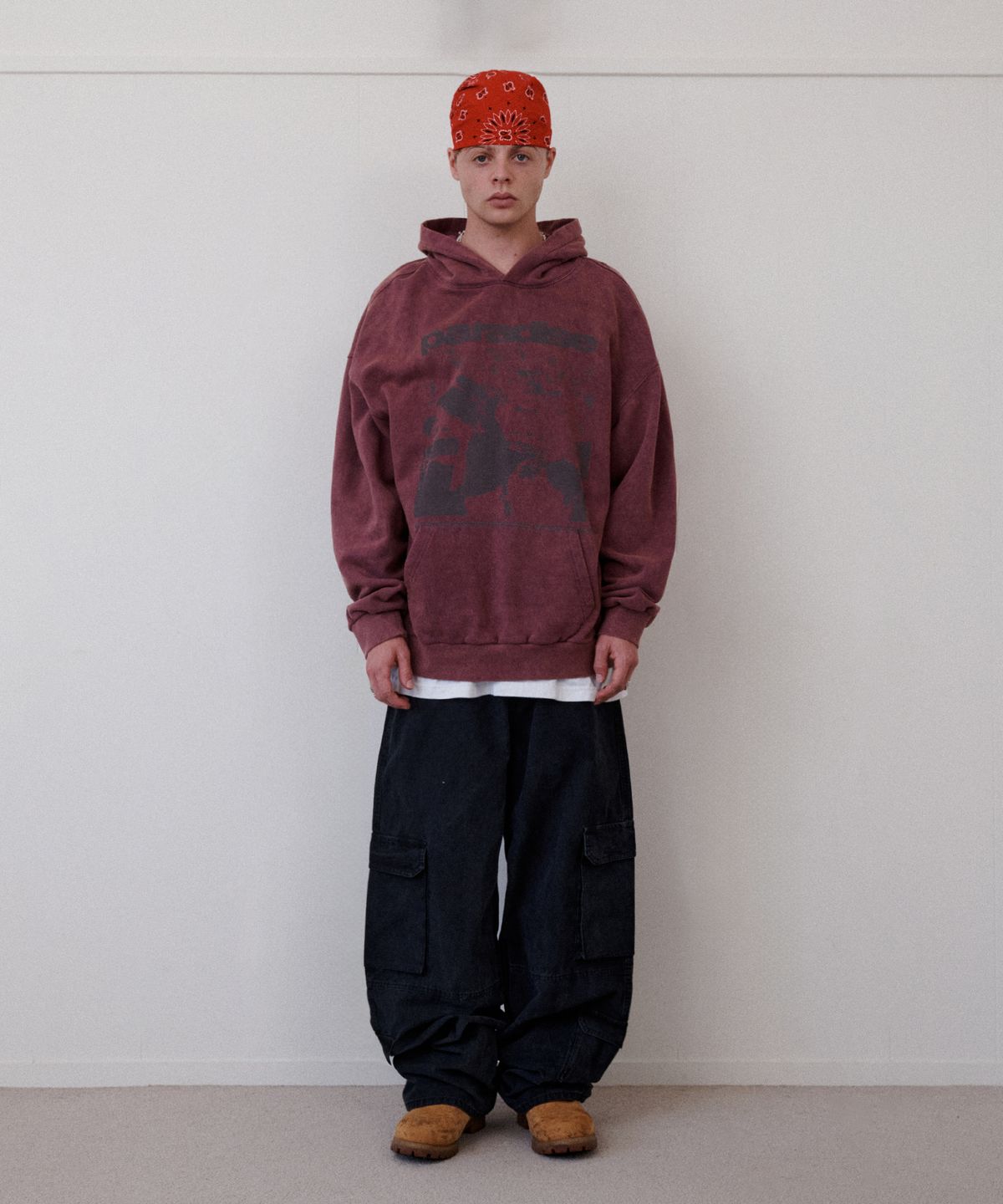 리트리버클럽(RETRIEVER CLUB) PARADISE HOODIE [DUSTY PINK]