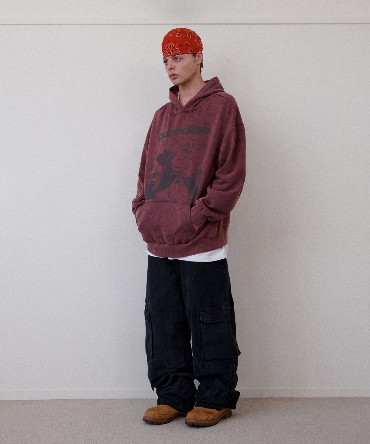 리트리버클럽(RETRIEVER CLUB) PARADISE HOODIE [DUSTY PINK]