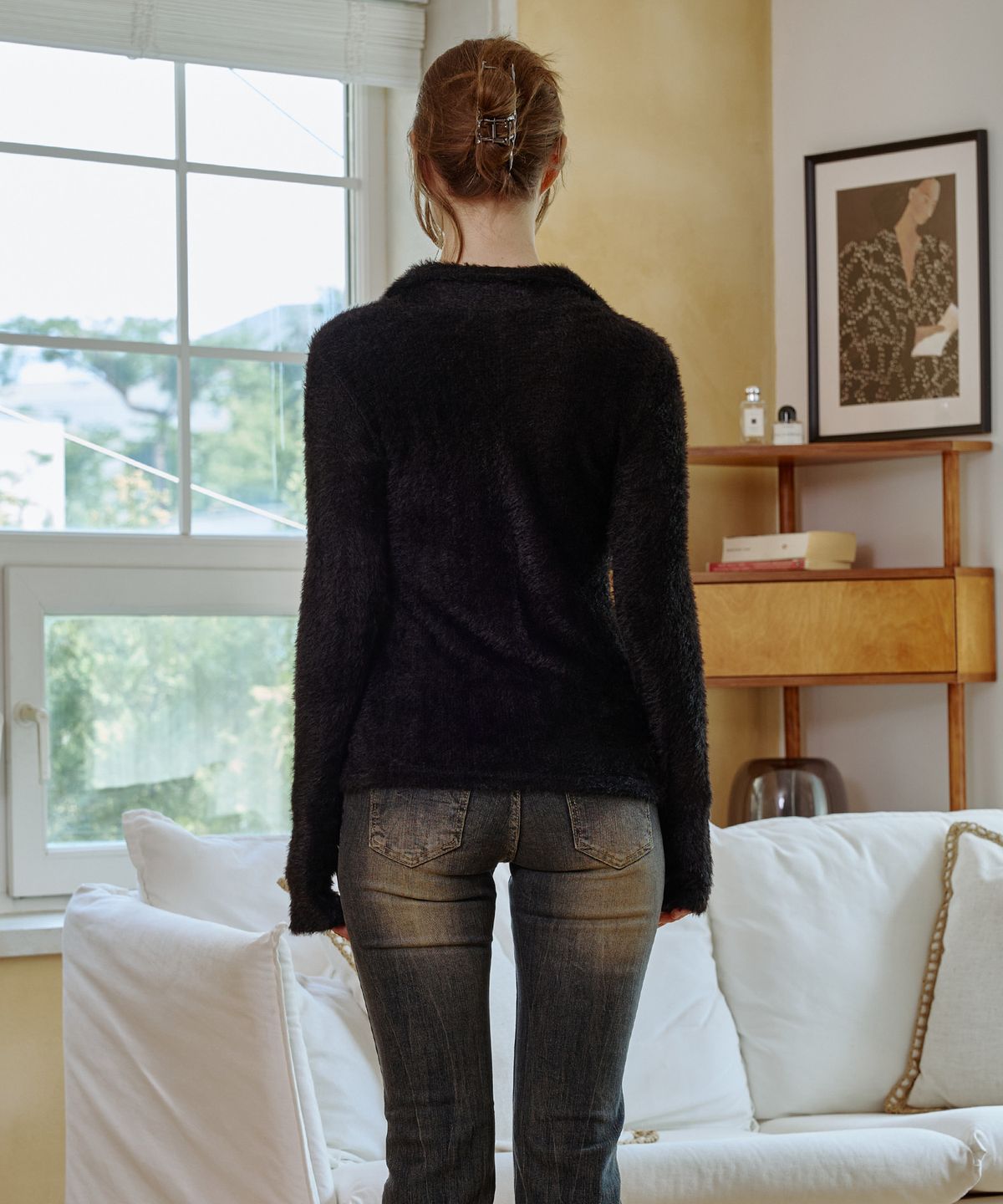 아리킴(ARIKIM) COSMO FUR CARDIGAN / BLACK