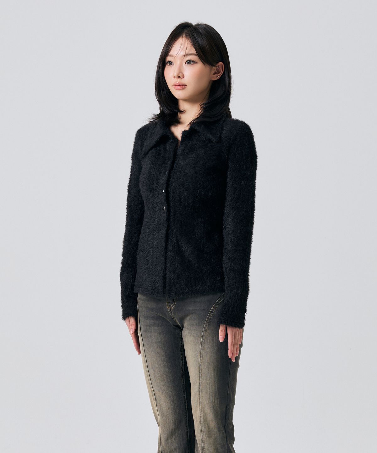 아리킴(ARIKIM) COSMO FUR CARDIGAN / BLACK