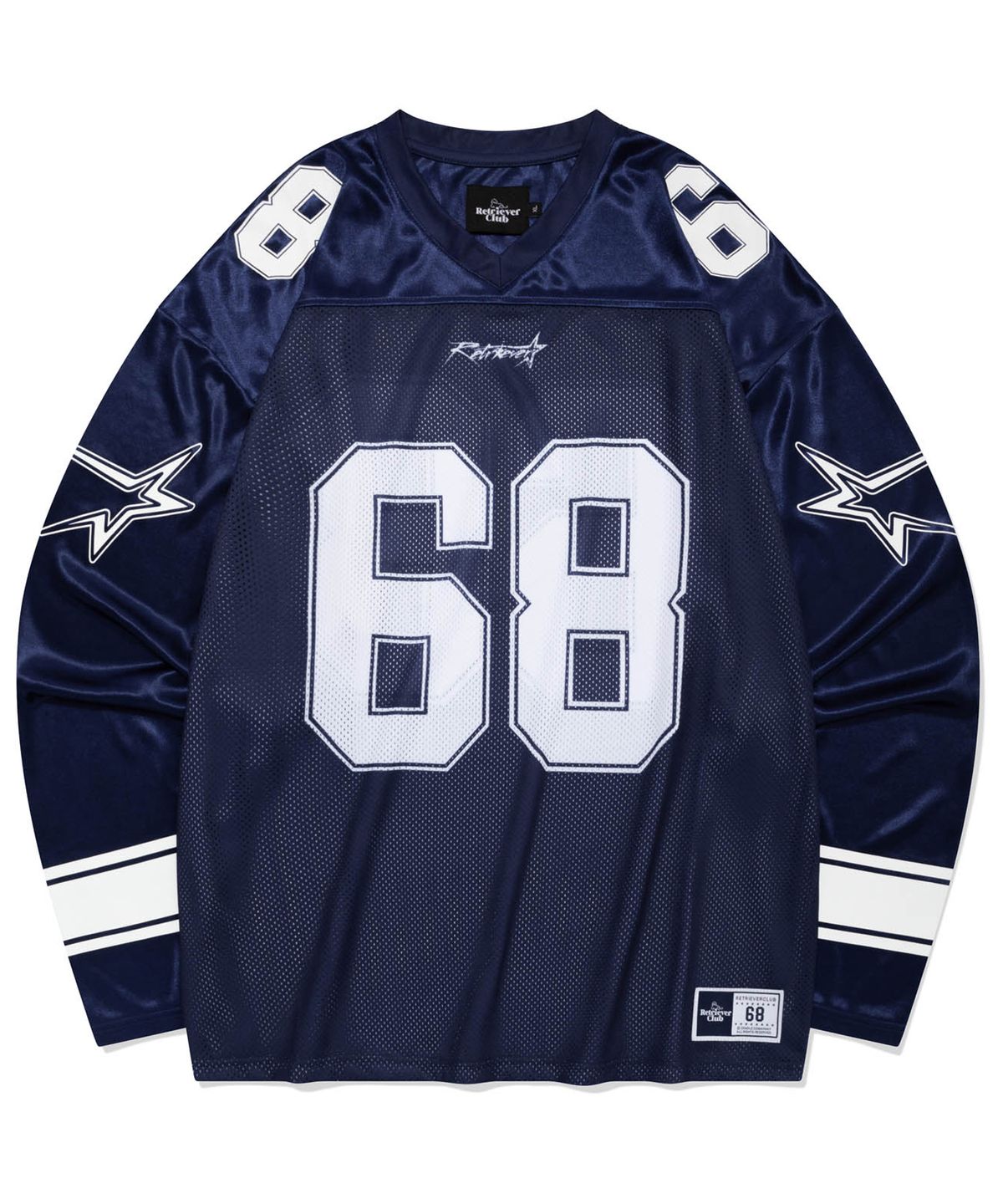 리트리버클럽(RETRIEVER CLUB) 68 LONG FOOTBALL JERSEY [NAVY]