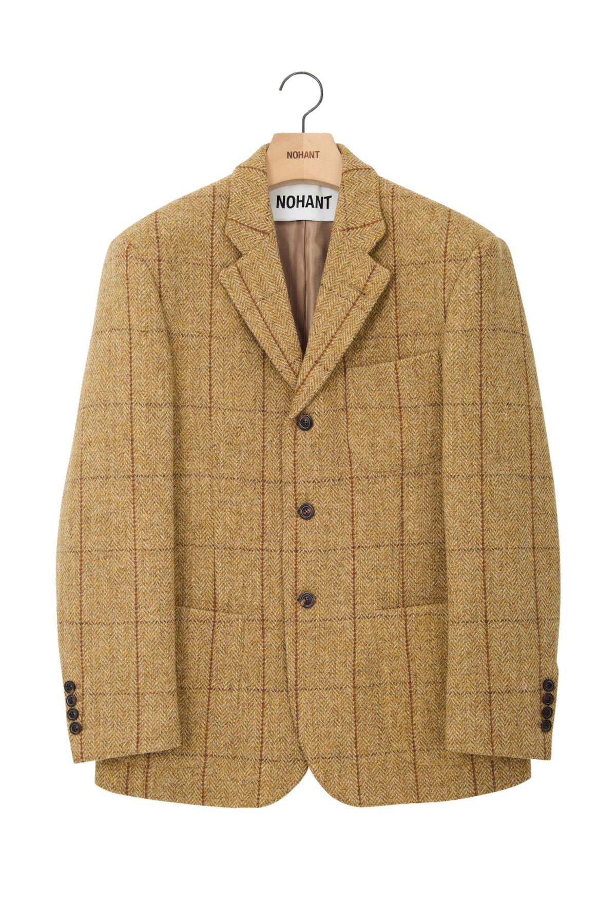 노앙(NOHANT) HARRIS TWEED 90s SINGLE BREASTED JACKET MUSTARD