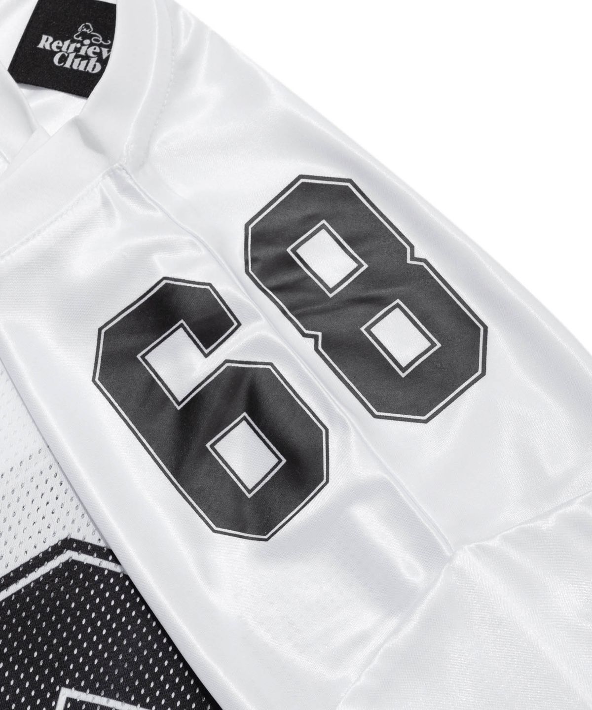 리트리버클럽(RETRIEVER CLUB) 68 LONG FOOTBALL JERSEY [WHITE]