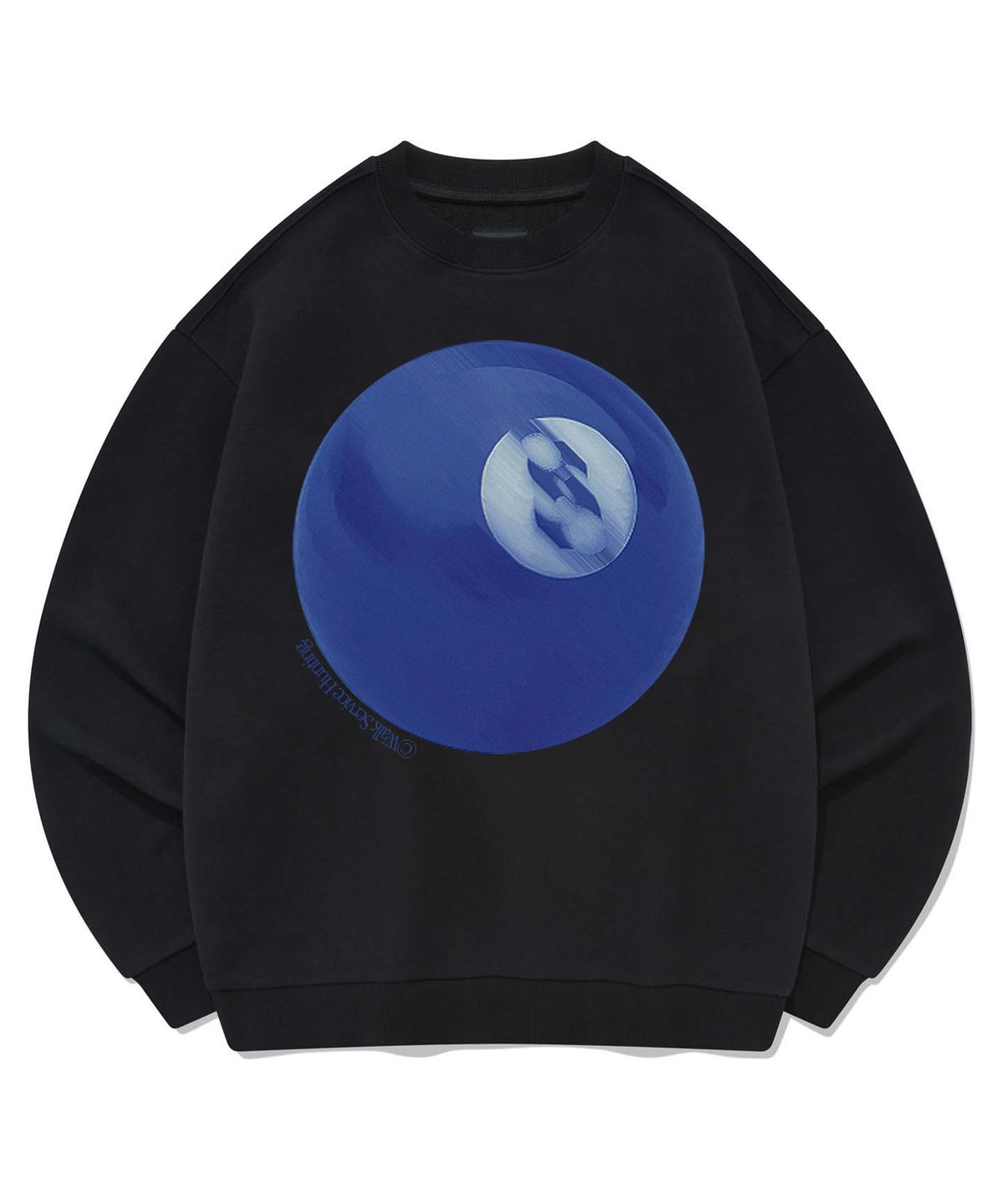리트리버클럽(RETRIEVER CLUB) 8 BALL CREWNECK [BLACK]