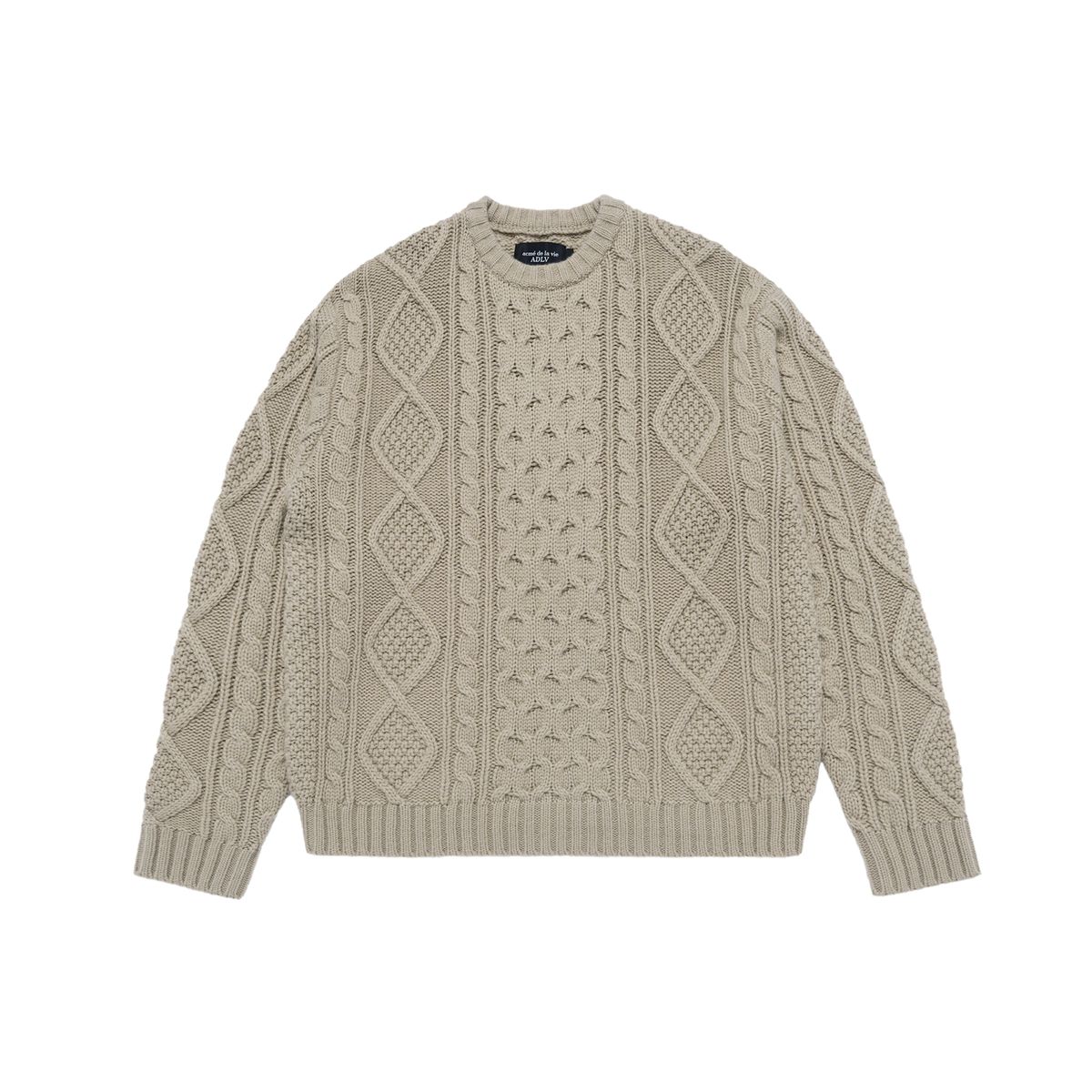 아크메드라비(ACME DE LA VIE) LOW GAUGE CABLE KNIT (2COLOR)