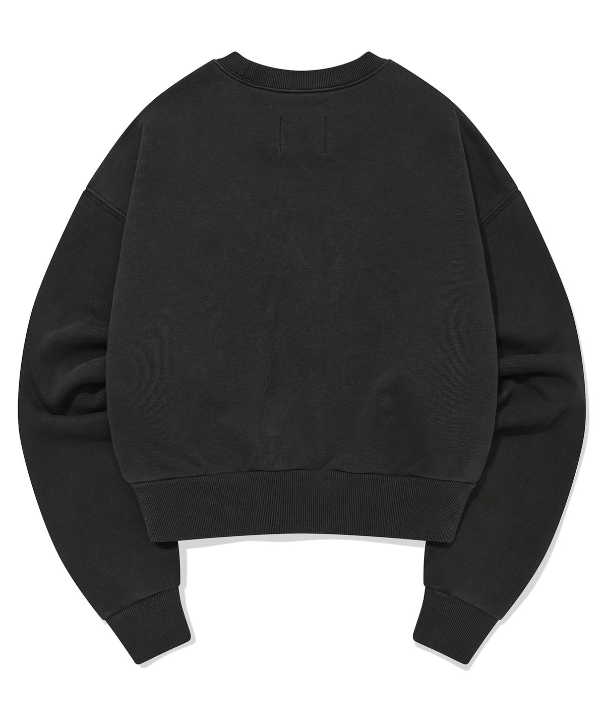 리트리버클럽(RETRIEVER CLUB) HEART CROP CREWNECK [PIGMENT BLACK]
