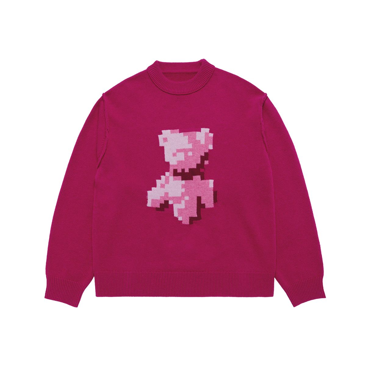 아크메드라비(ACME DE LA VIE) PIXEL BEAR ARTWORK KNIT