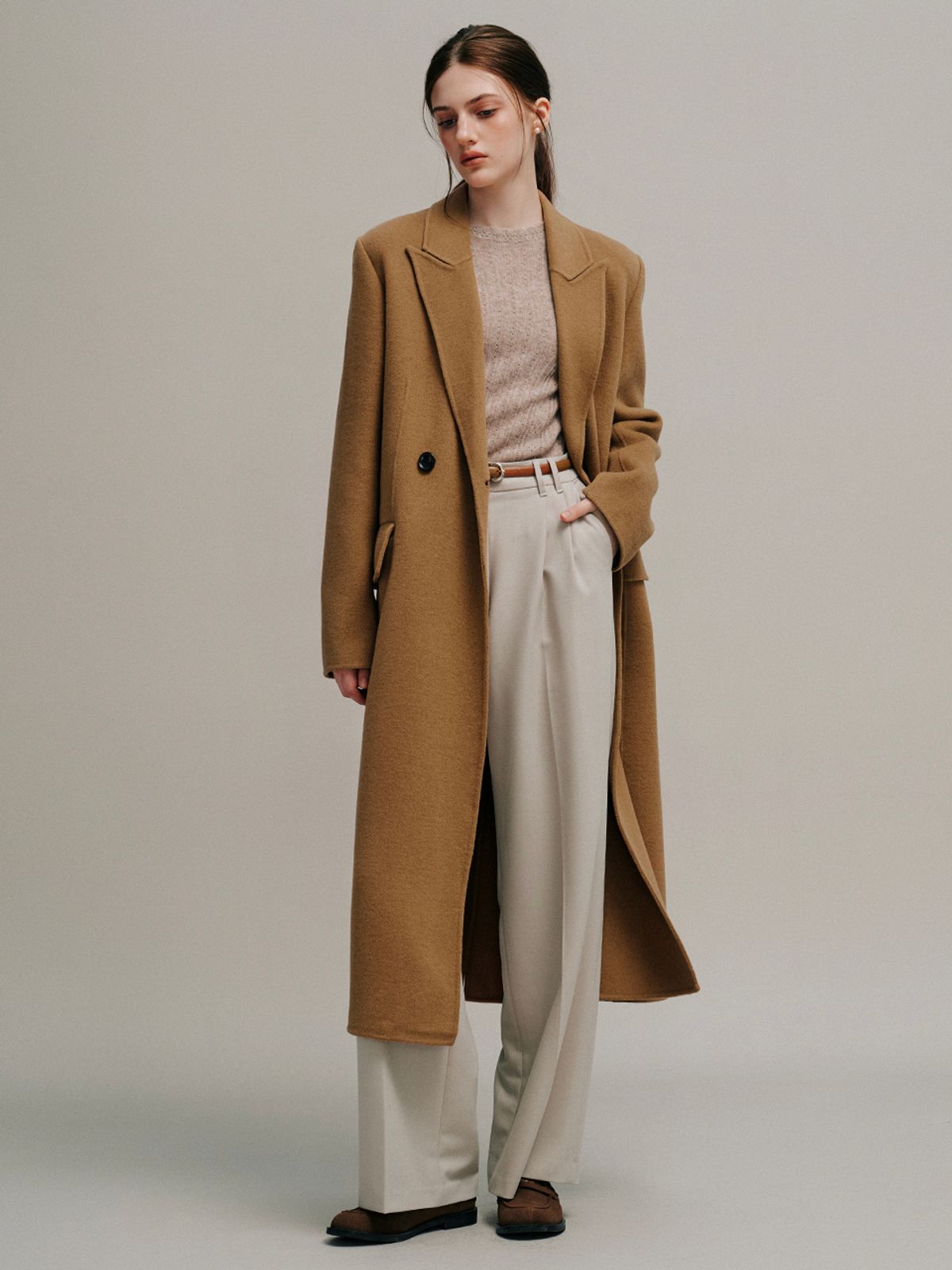 르니나(LENINA) BRUNI premium cash wool handmade coat
