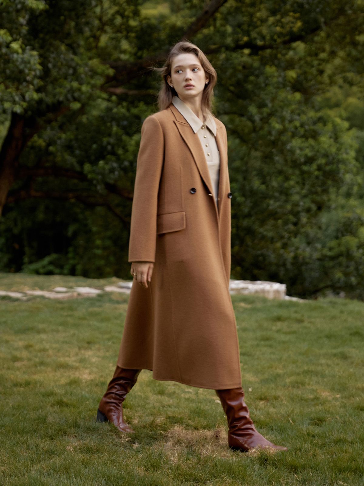 르니나(LENINA) BRUNI premium cash wool handmade coat