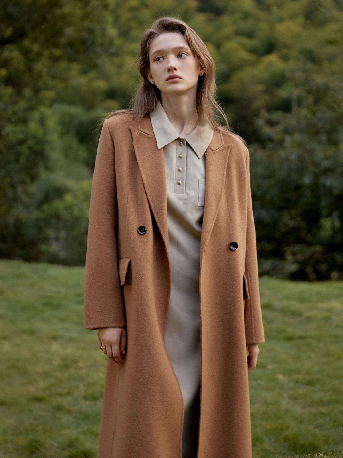 르니나(LENINA) BRUNI premium cash wool handmade coat
