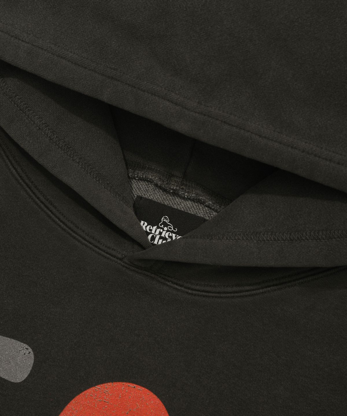 리트리버클럽(RETRIEVER CLUB) I LOVE HOODIE [PIGMENT BLACK]