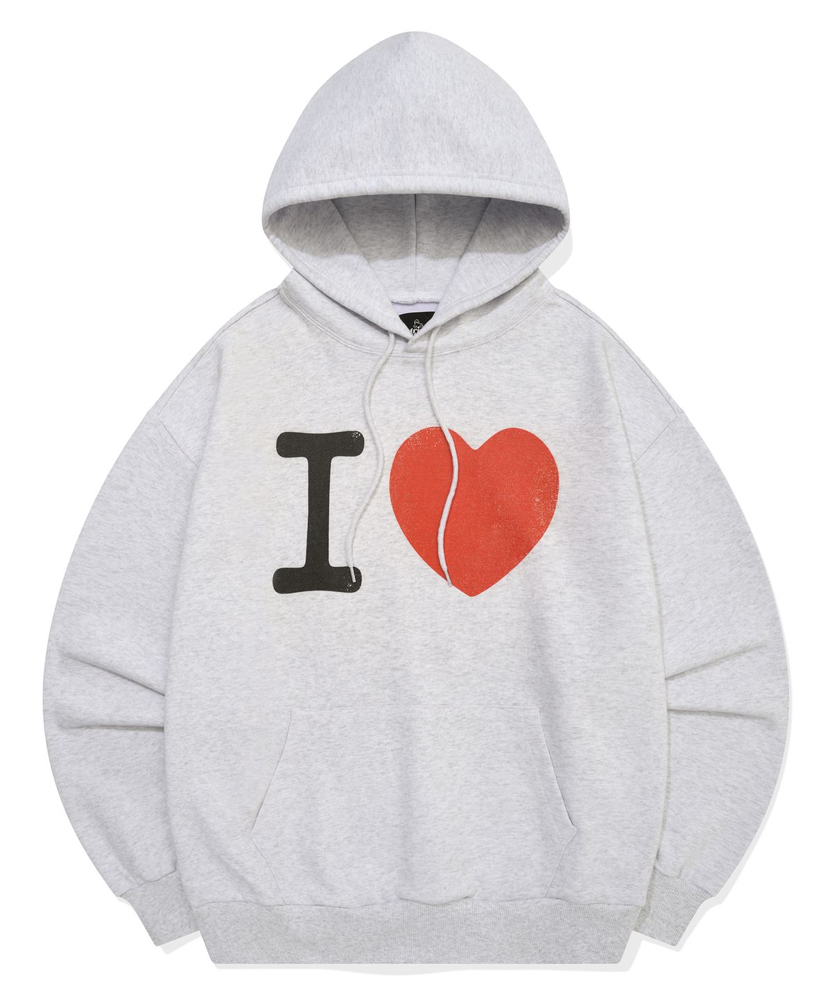 리트리버클럽(RETRIEVER CLUB) I LOVE HOODIE [MELANGE GRAY]