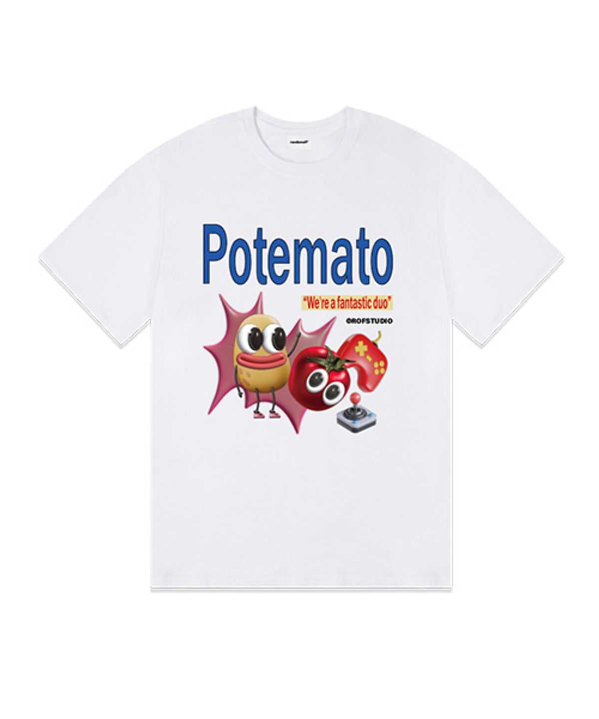 랜덤오프(RANDOMOFF) [ROF X LETINDINER] POTEMATO DUO 반팔티 [5컬러]