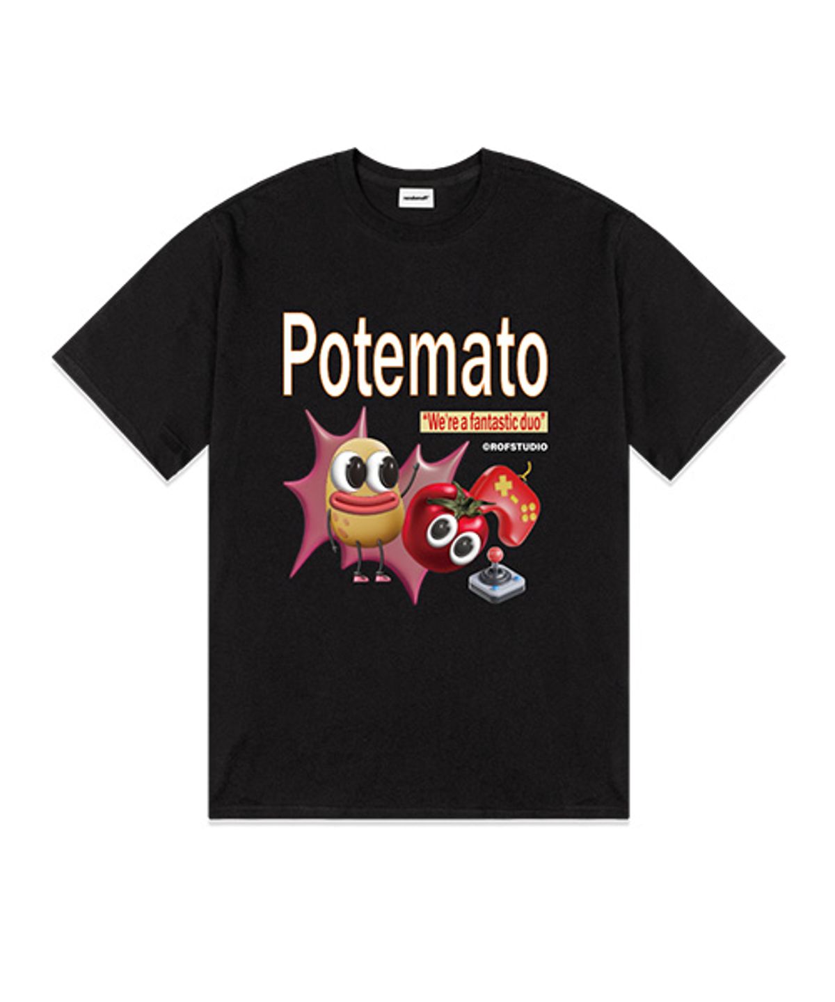 랜덤오프(RANDOMOFF) [ROF X LETINDINER] POTEMATO DUO 반팔티 [5컬러]