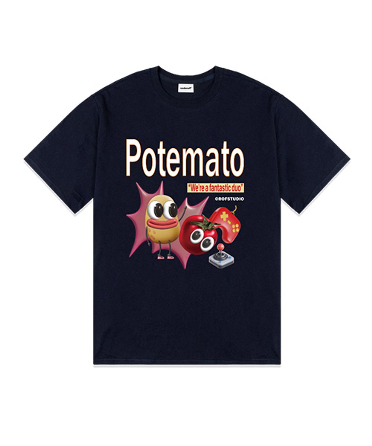 랜덤오프(RANDOMOFF) [ROF X LETINDINER] POTEMATO DUO 반팔티 [5컬러]