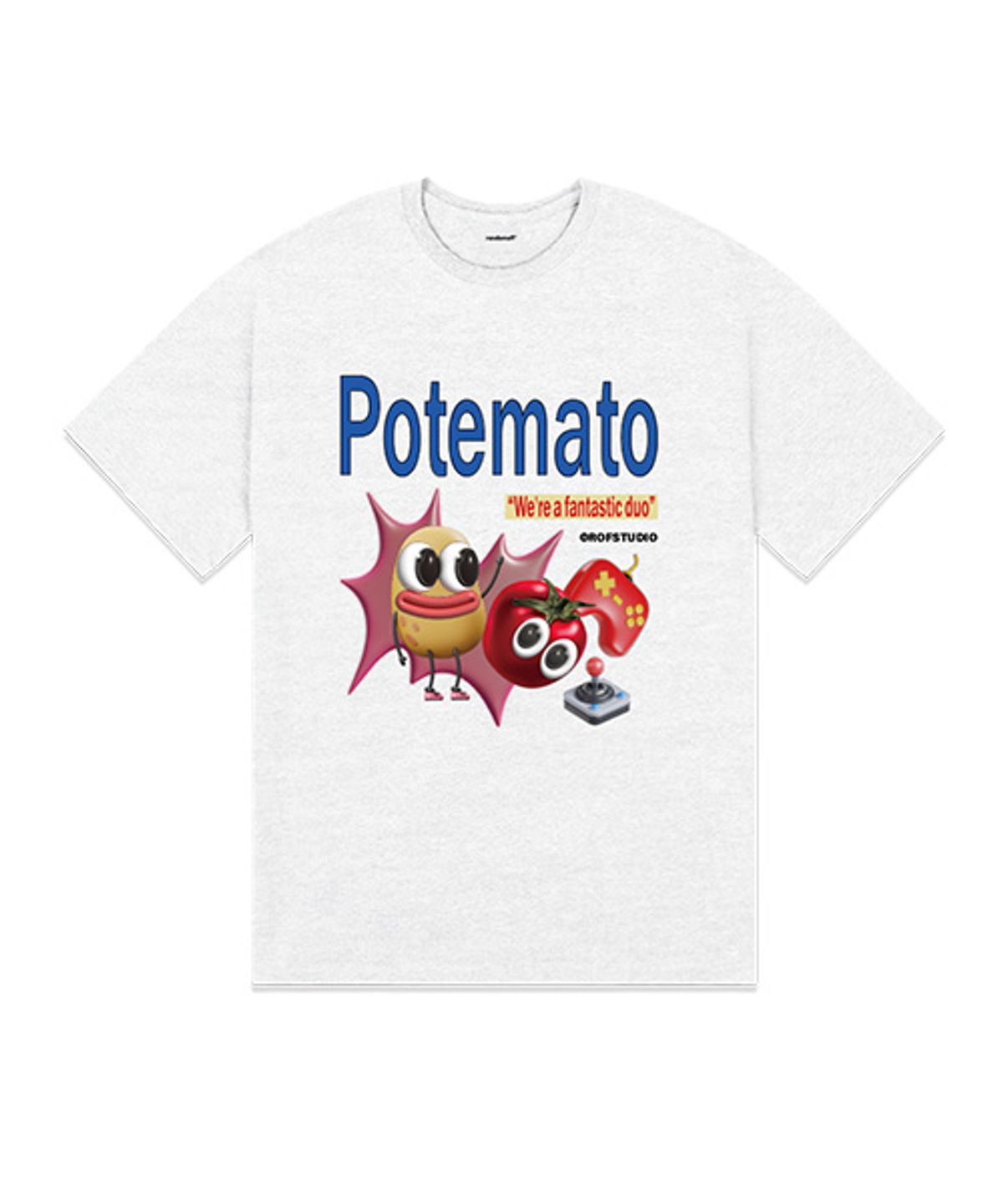 랜덤오프(RANDOMOFF) [ROF X LETINDINER] POTEMATO DUO 반팔티 [5컬러]