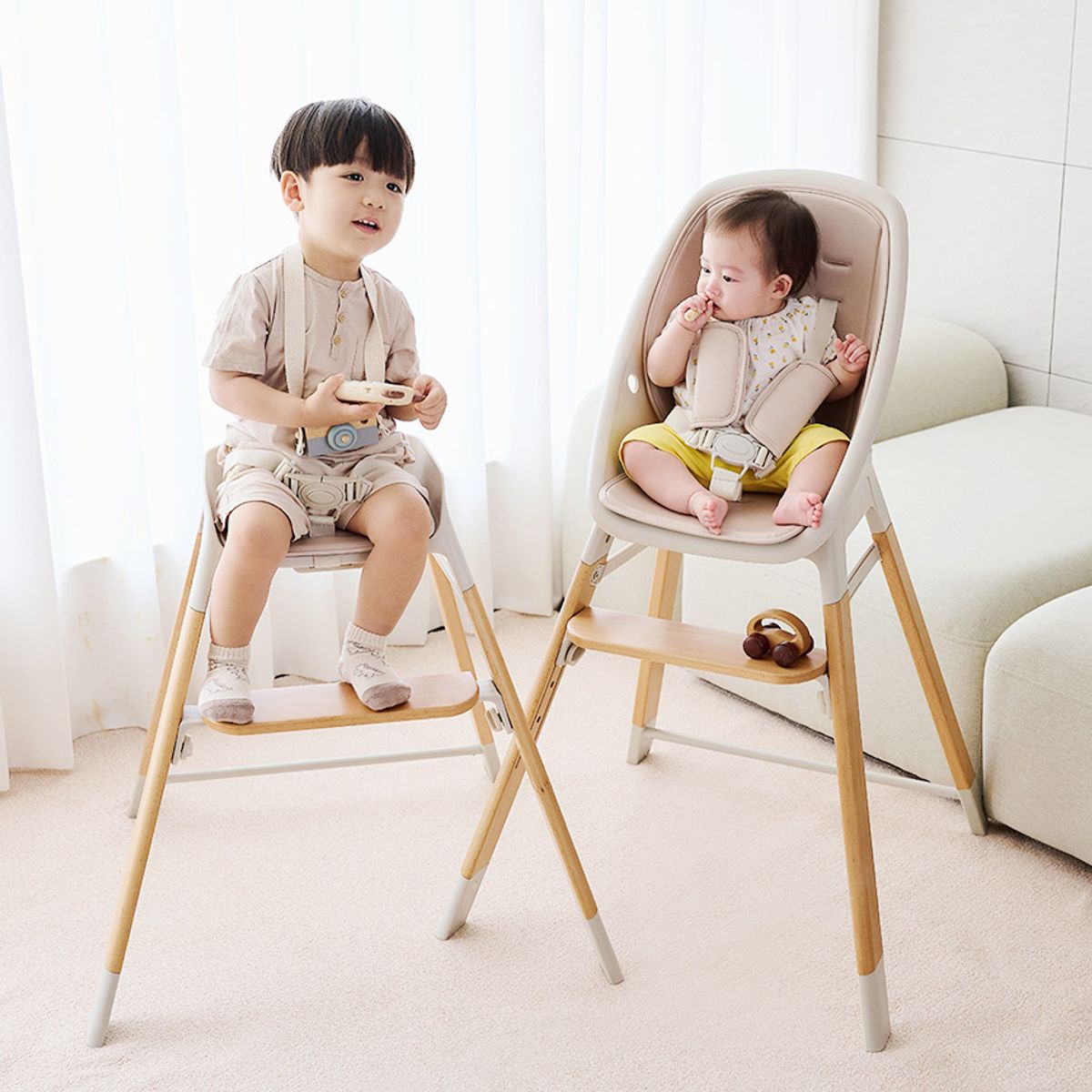 퍼기(FIRGI) 안심 아기 성장 4in1 하이체어