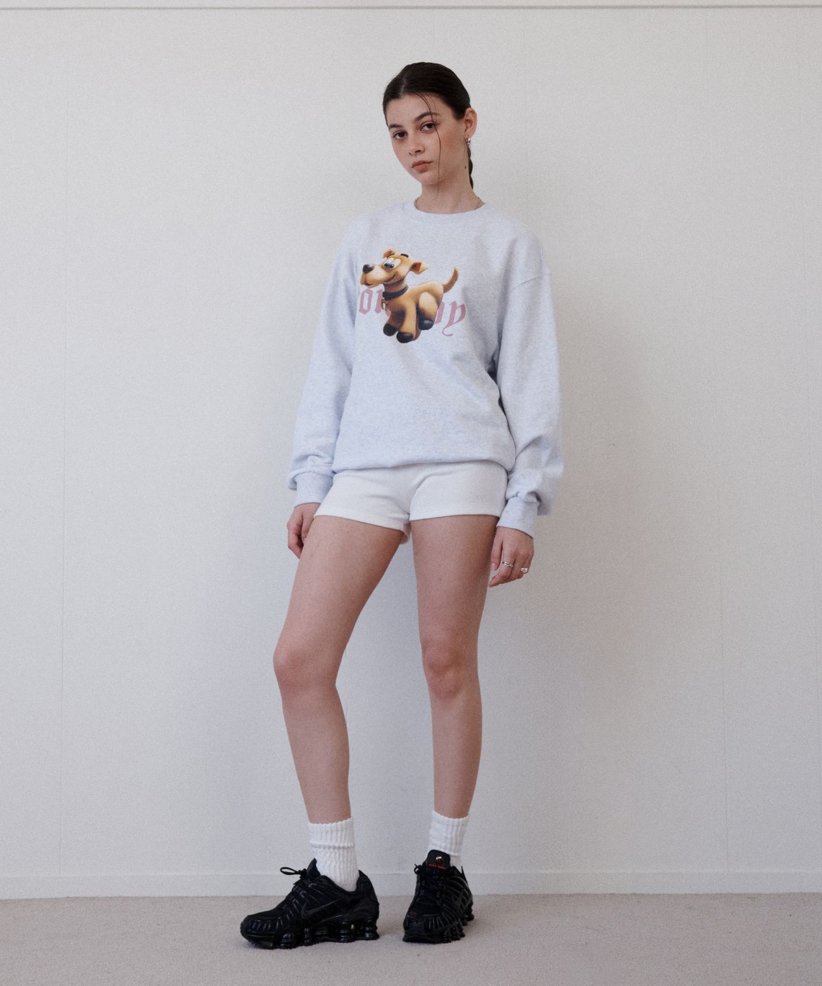 리트리버클럽(RETRIEVER CLUB) COLOR TOMBOY CREWNECK [NAVY]