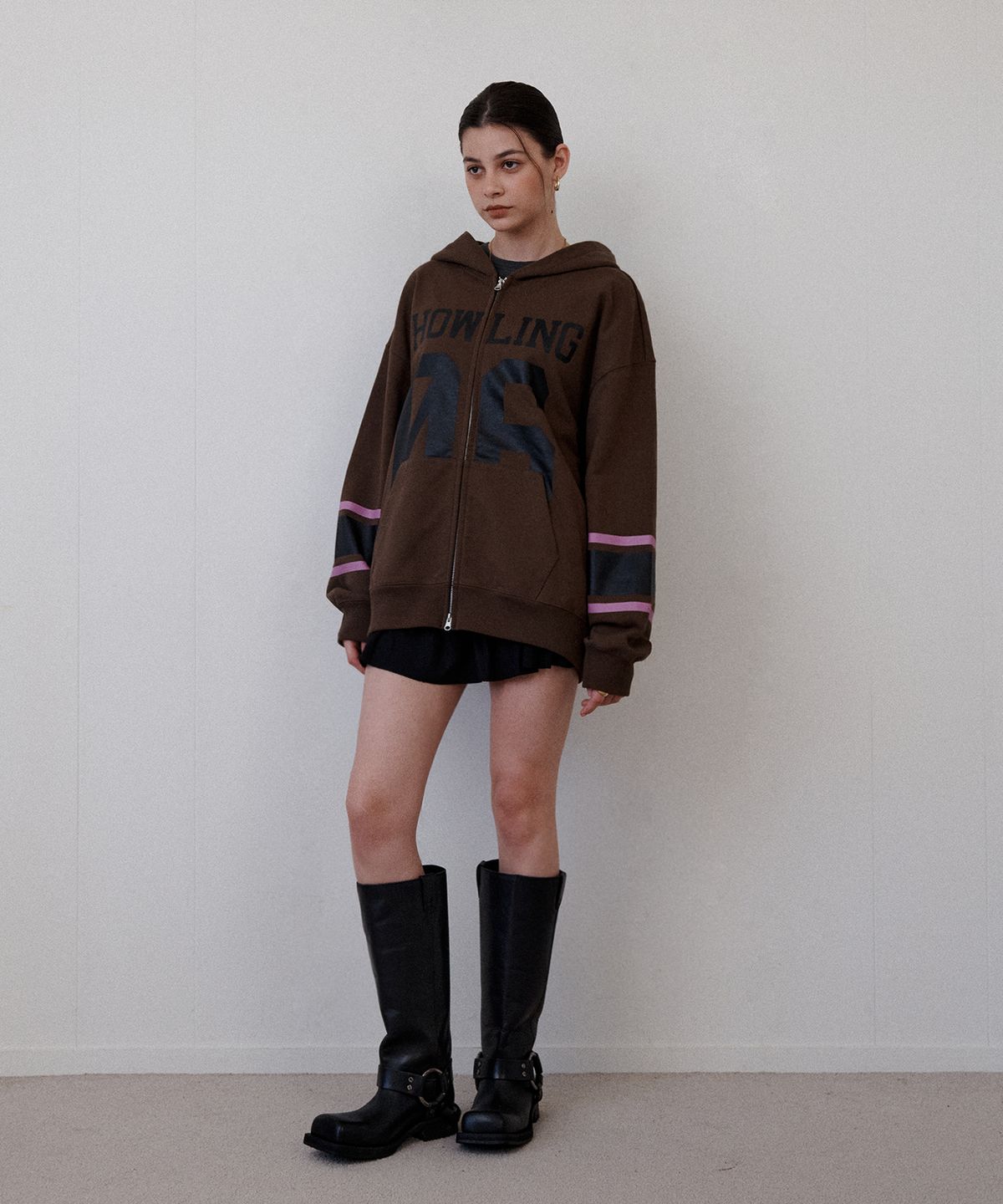 리트리버클럽(RETRIEVER CLUB) 06 HOOD ZIP UP [BROWN]