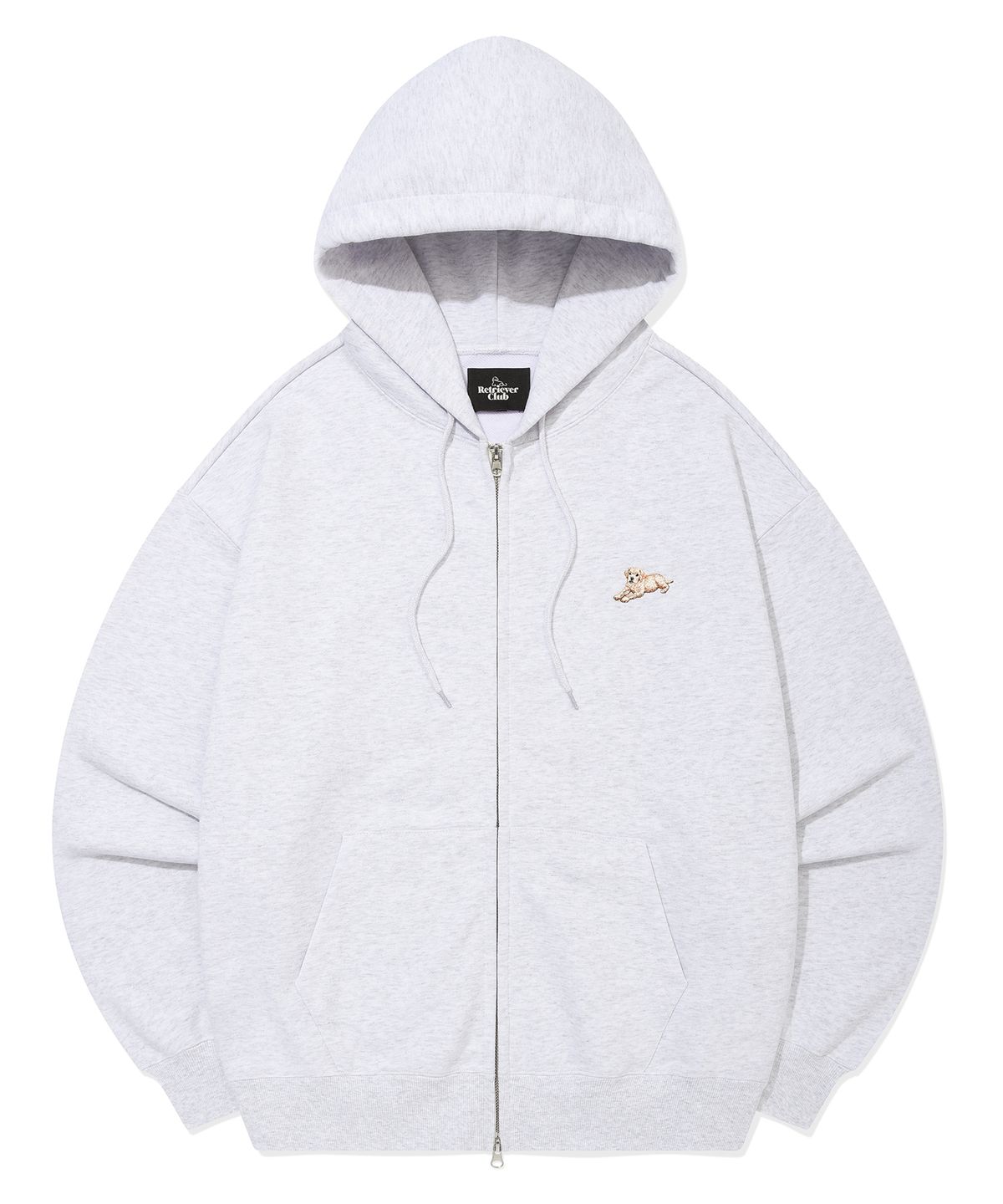 리트리버클럽(RETRIEVER CLUB) SMALL PUPPY HOOD ZIP UP [MELANGE GRAY]