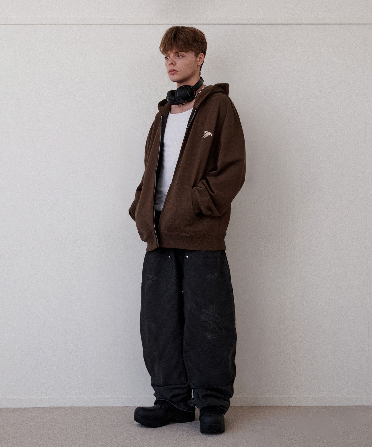 パーカー・フーディ RETRIEVER CLUB SMALL PUPPY HOOD ZIP UP 4FT1808 MUSINSA | RETRIEVER CLUB SMALL PUPPY HOOD ZIP UP [BROWN]