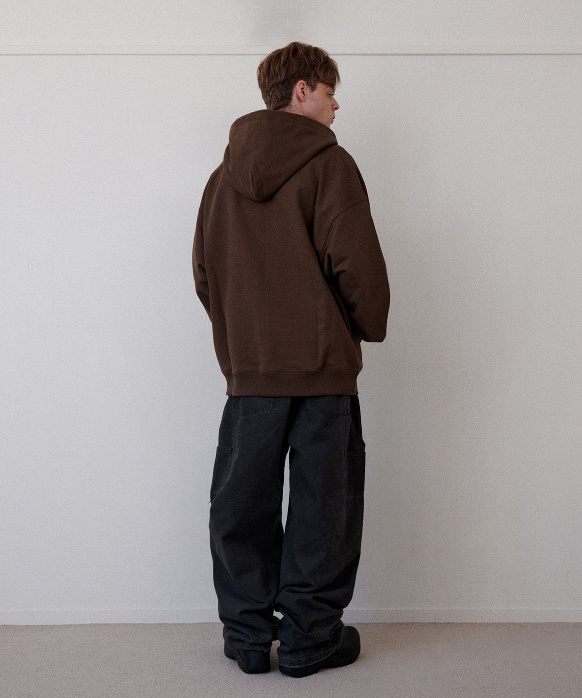 리트리버클럽(RETRIEVER CLUB) SMALL PUPPY HOOD ZIP UP [BROWN]
