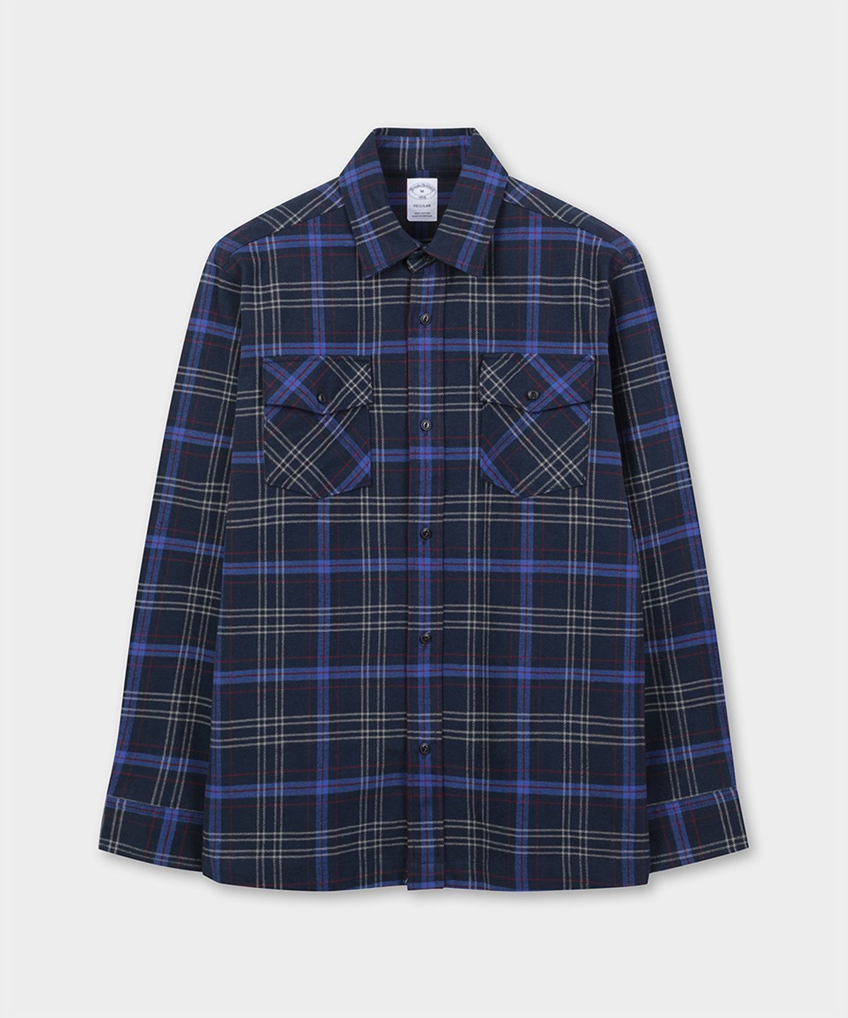 브룩스 브라더스(BROOKS BROTHERS) 플란넬 셔츠자켓 (네이비) (BBTHMF3591QEF)