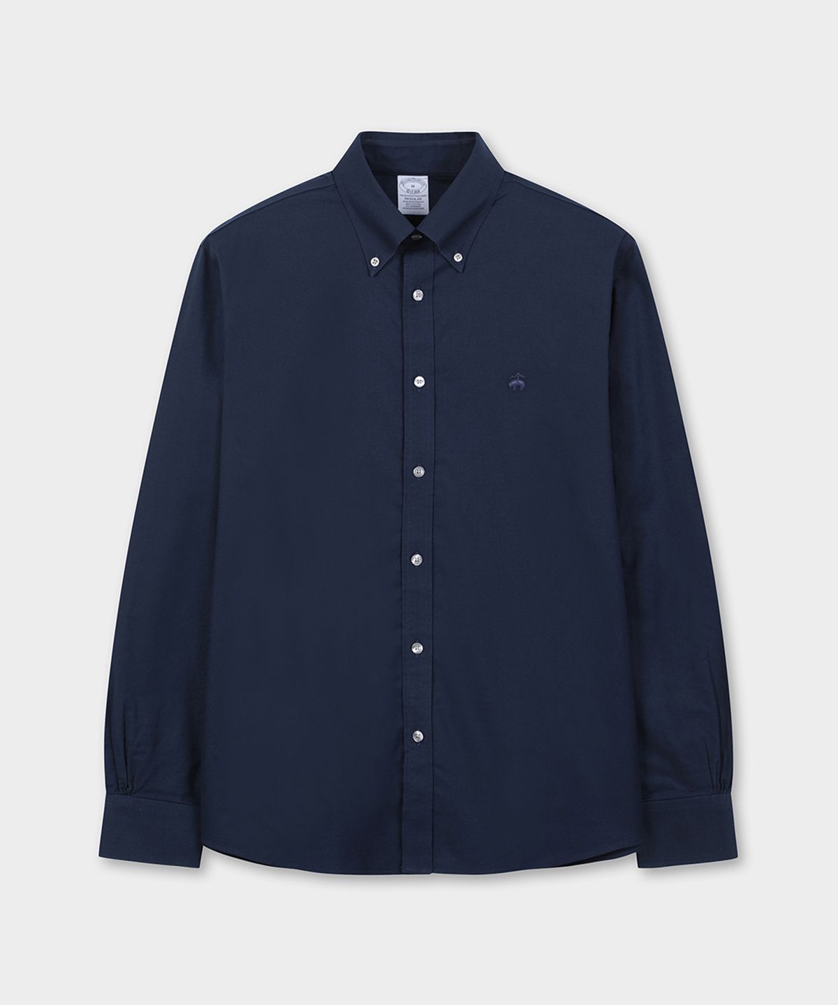 브룩스 브라더스(BROOKS BROTHERS) 레귤러핏 논아이론 옥스포드 스포츠셔츠 (네이비) (BBTHMM4604QEF)