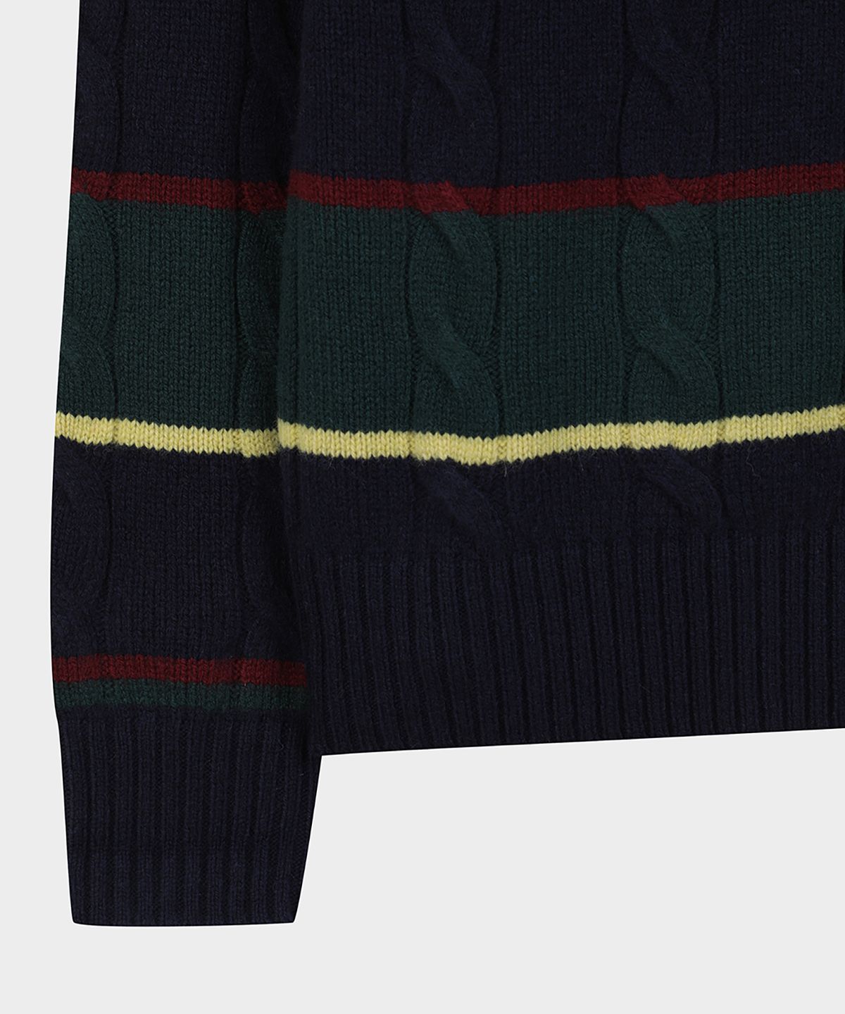 브룩스 브라더스(BROOKS BROTHERS) 아카이브 케이블 스트라이프 스웨터 (멀티) (BBWRMM3889WEW)