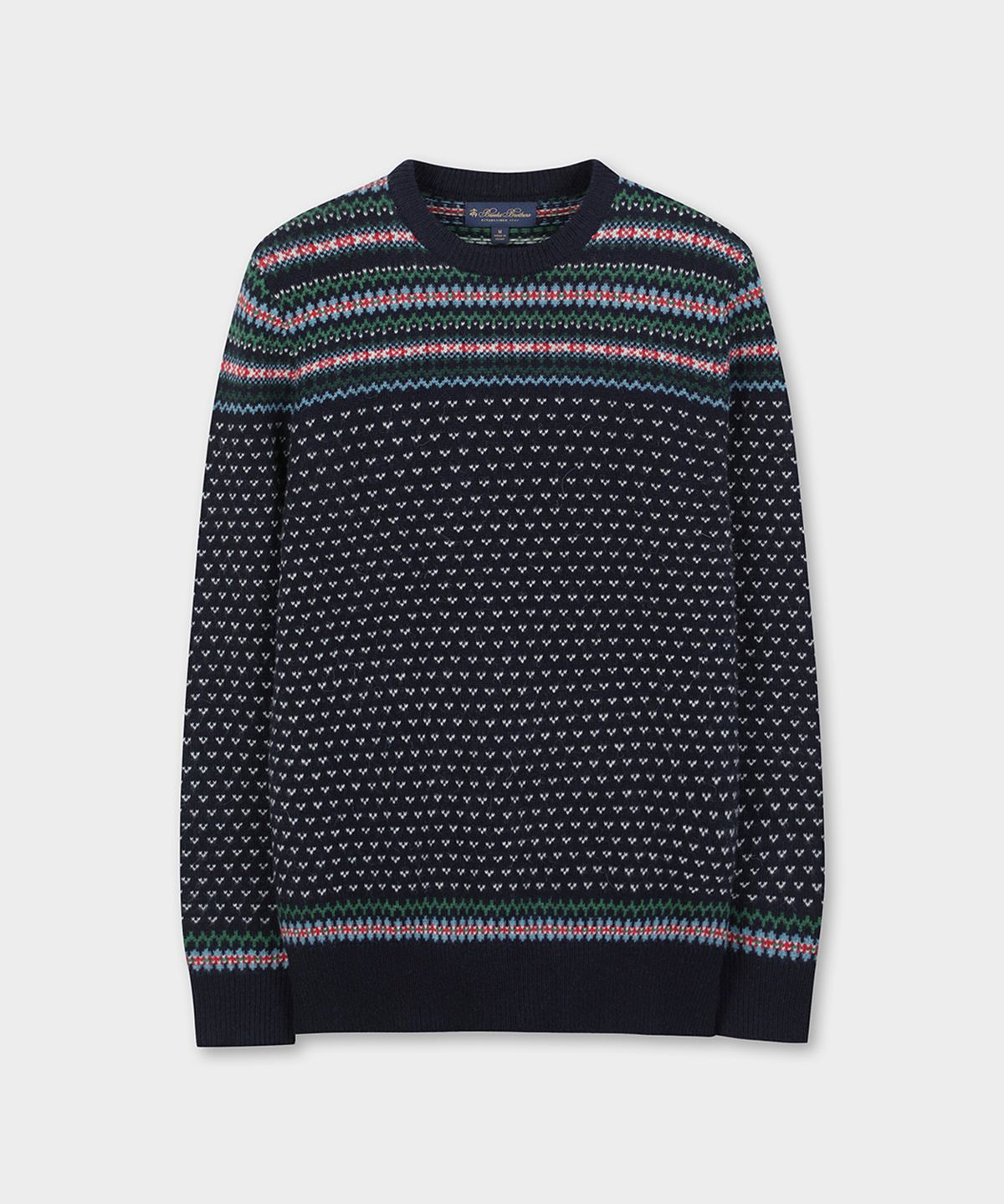 브룩스 브라더스(BROOKS BROTHERS) 알파카 홀리데이 패턴 스웨터 (멀티) (BBWRMM39417EW)