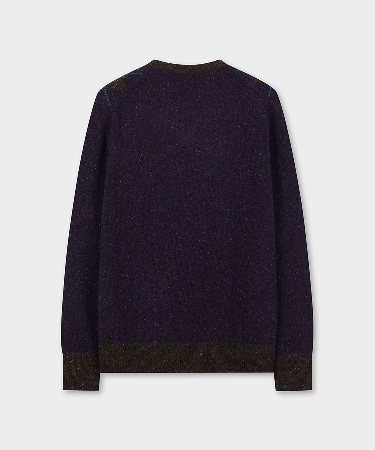 브룩스 브라더스(BROOKS BROTHERS) 아카이브 아가일 V넥 스웨터 (퍼플) (BBWNMM3931TEW)