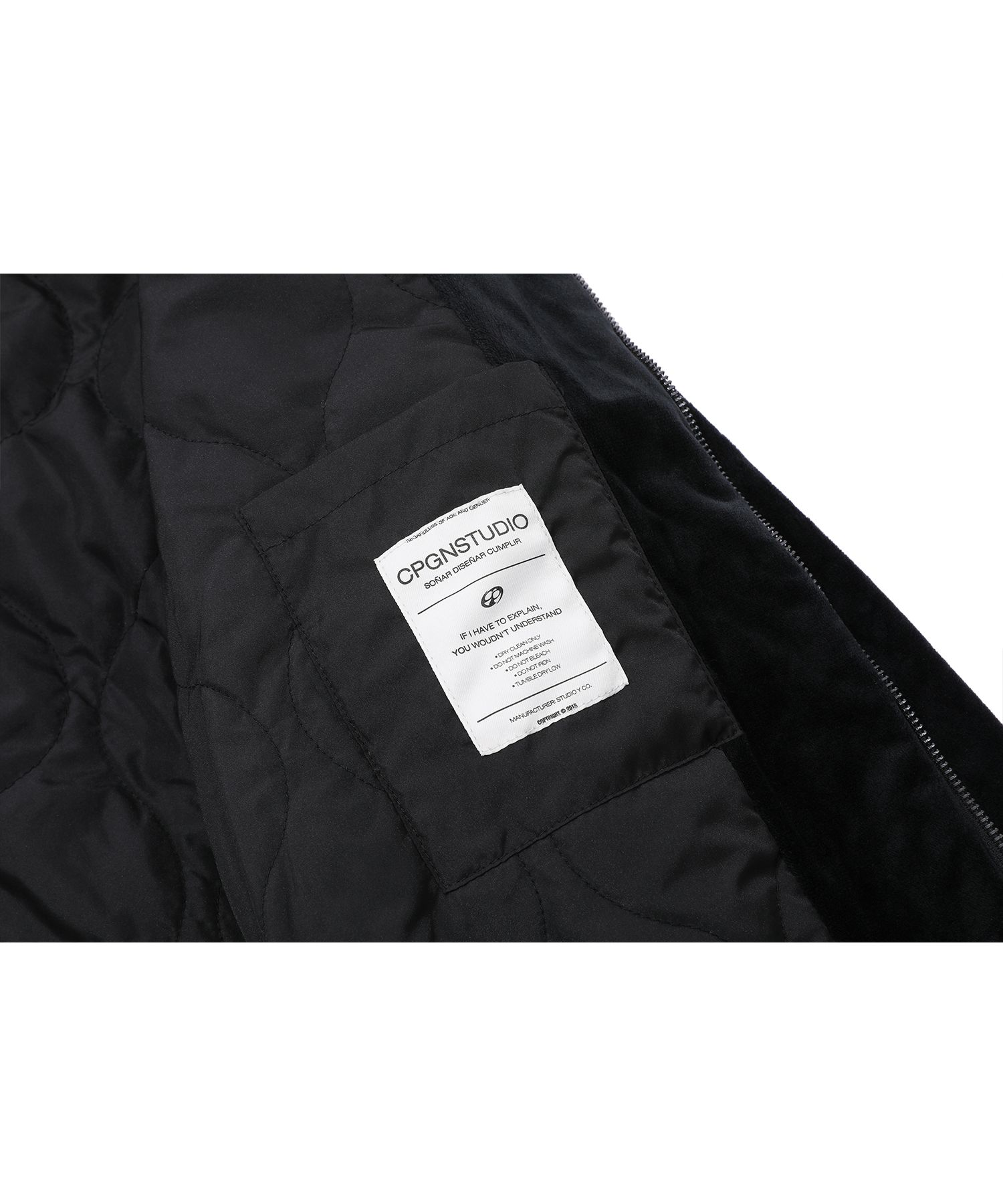 MUSINSA | CPGN STUDIO Skull Web Souvenir Jacket Black