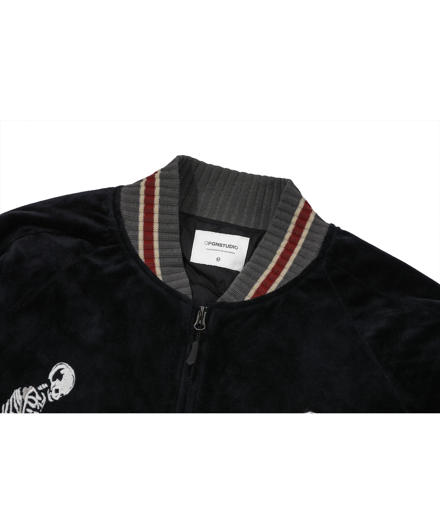 ★CPGN STUDIO★Skull Web Souvenir Jacket★送料・関税込★ MUSINSA | CPGN STUDIO Skull Web Souvenir Jacket Black