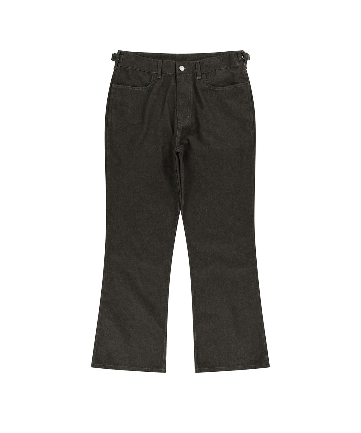 엔도어(ENDOOR) flare washed denim pants (brown)