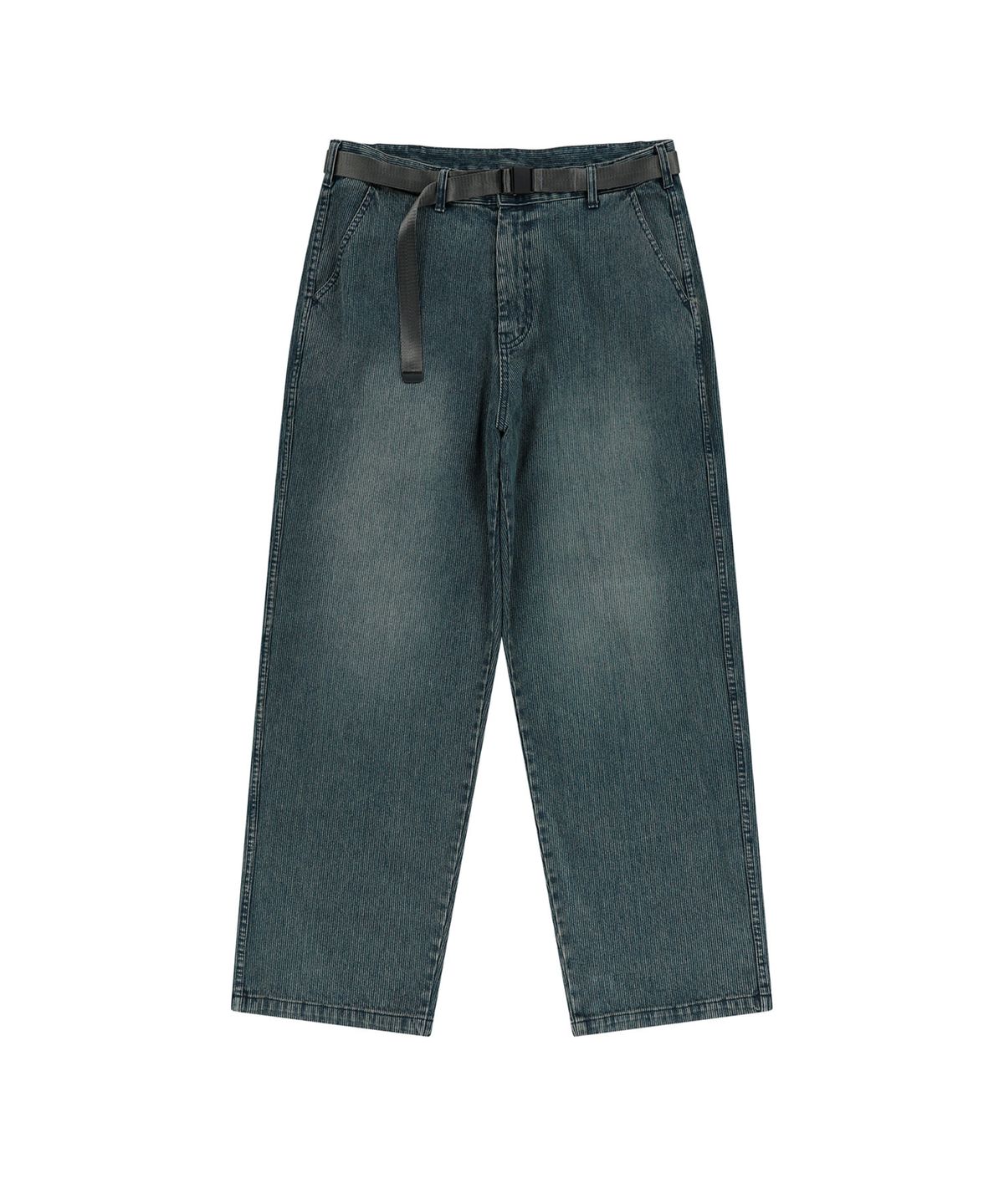 엔도어(ENDOOR) Belted corduroy denim pants (light blue)