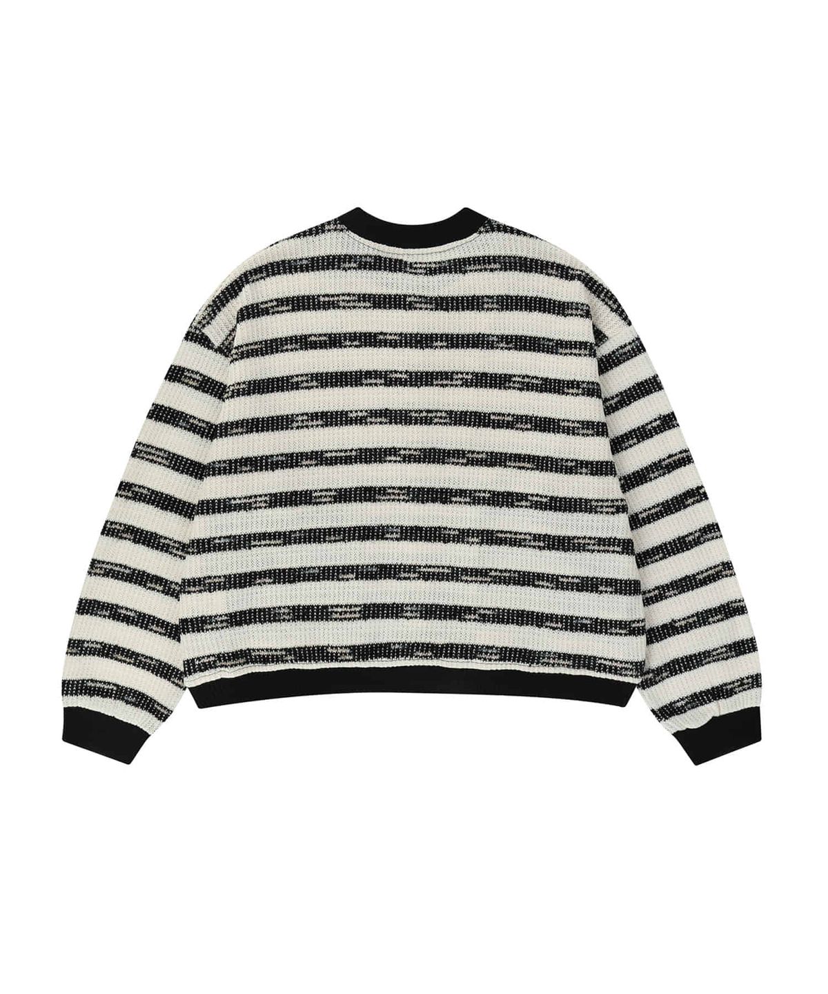 엔도어(ENDOOR) Needle crop cardigan (ecru stripe)