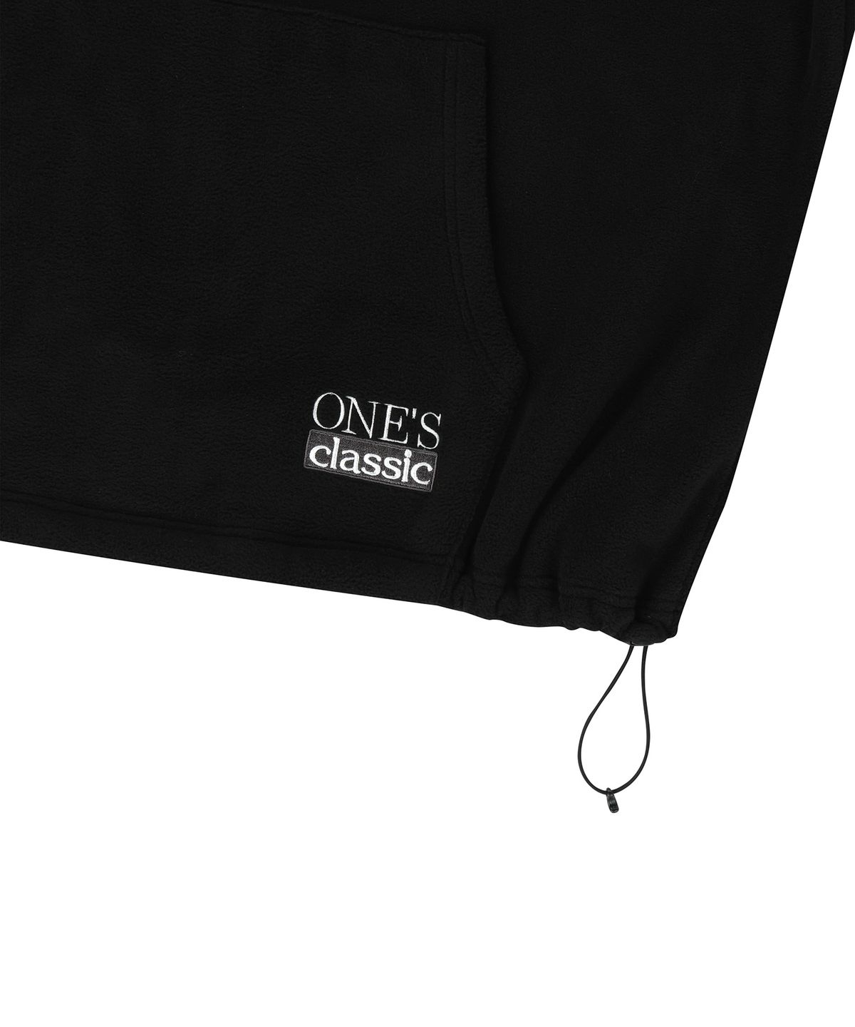 엔도어(ENDOOR) Fleece classic half zip-up hoodie (black)