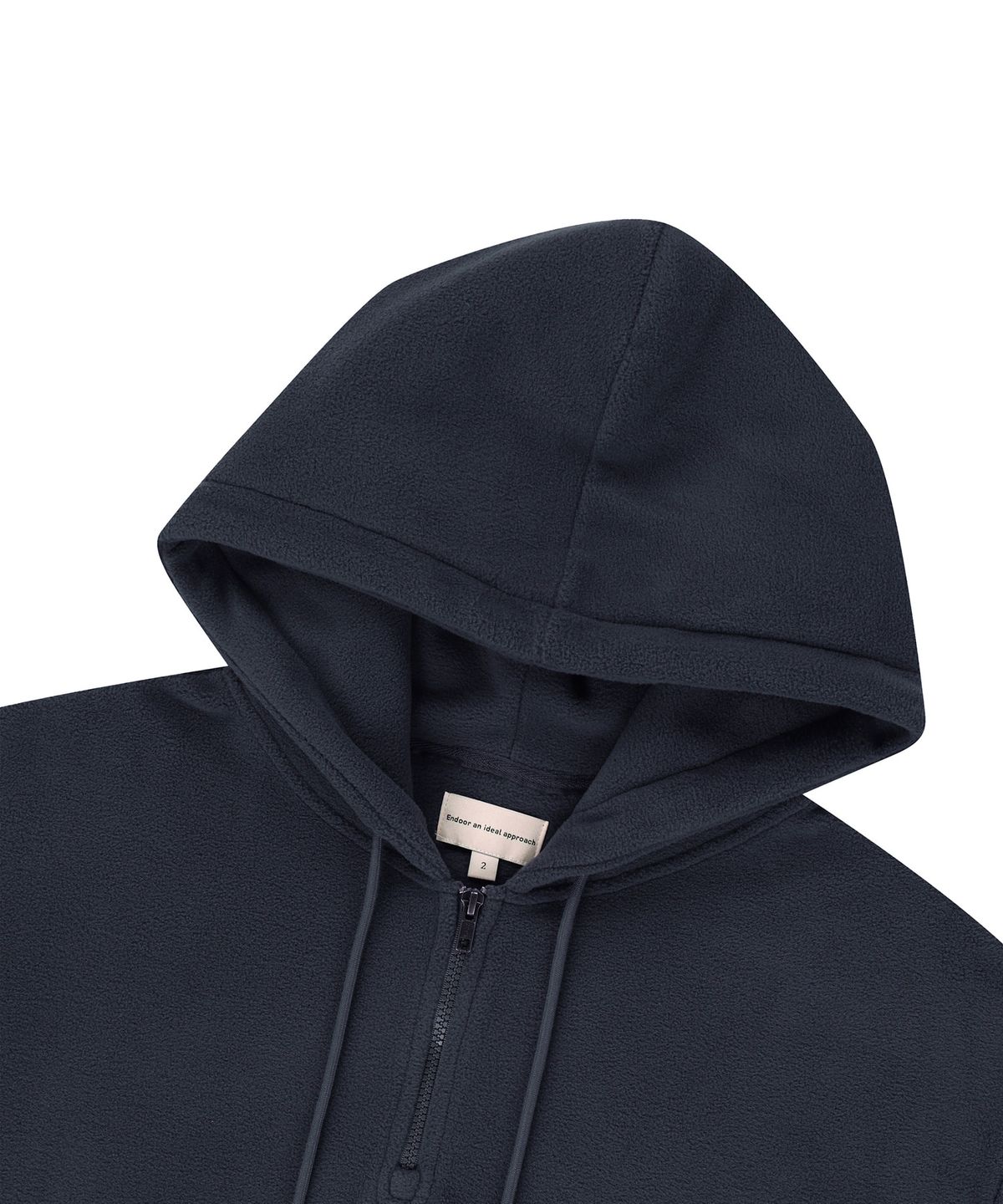 엔도어(ENDOOR) Fleece classic half zip-up hoodie (gray)
