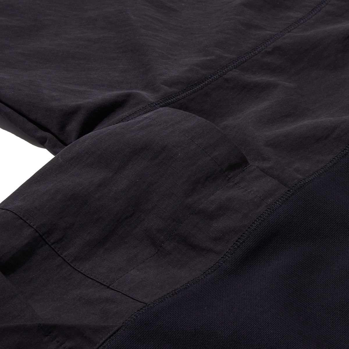 펜필드(PENFIELD) CN MIXED UTILITY POCKET SWEAT HOODIE BLACK_FQ3KH80U