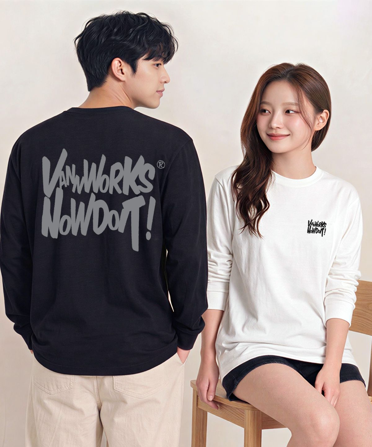 밴웍스(VANNWORKS) NOW DOIT 롱슬리브 (VLS0082) 화이트