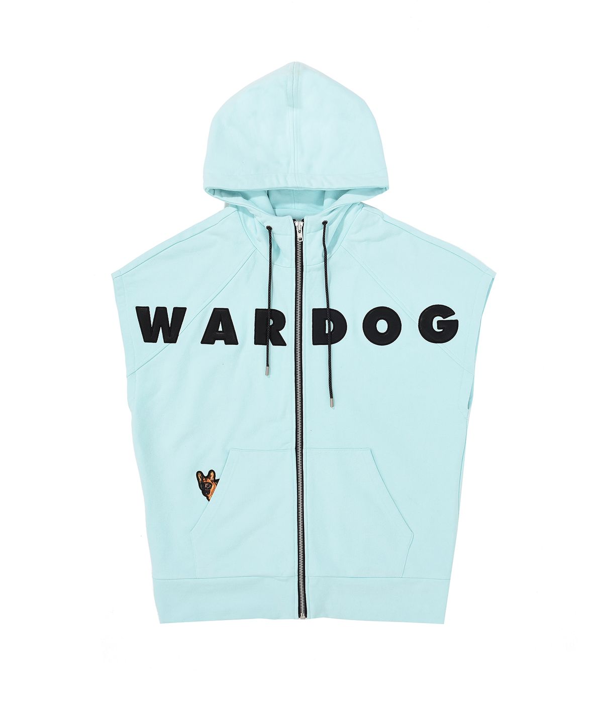 워독(WARDOG) 피카부 민소매 집업 후디 민트